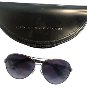 Marc By Marc Jacobs Black and Purple Aviator Sunglasses